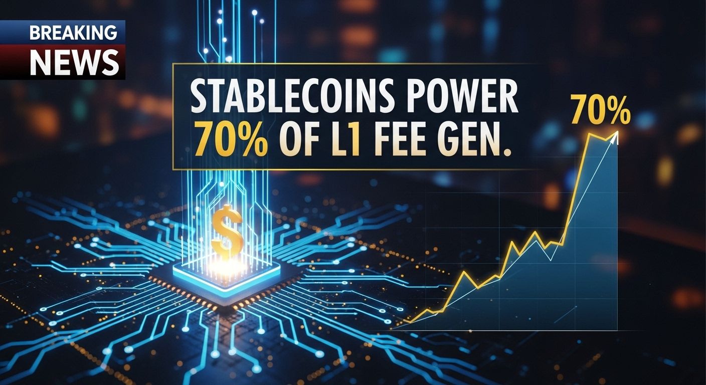 Stablecoins Power 70% myth of Layer 1 Fee Generation