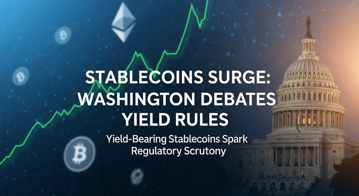 Stablecoins Surge as Washington Debates Yield-Bearing Rules
