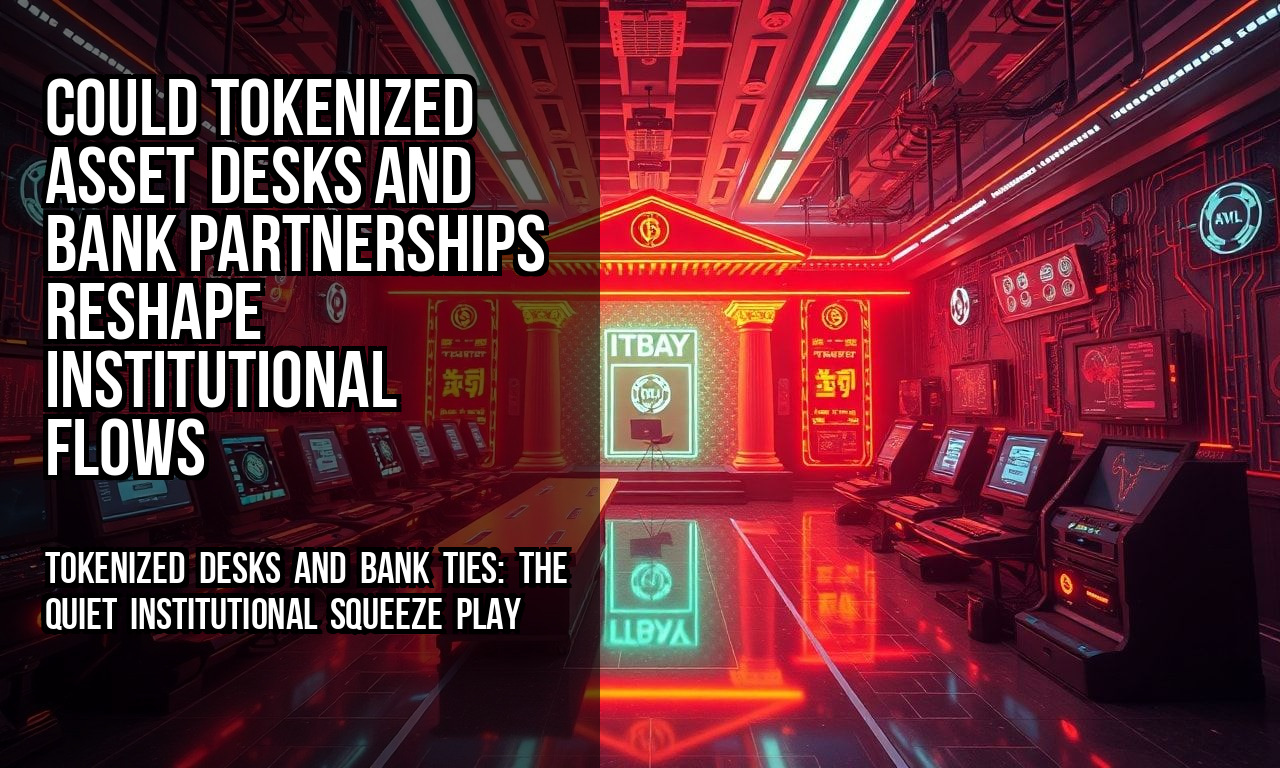 Could Tokenized Asset Desks and Bank Partnerships Reshape Institutional Flows