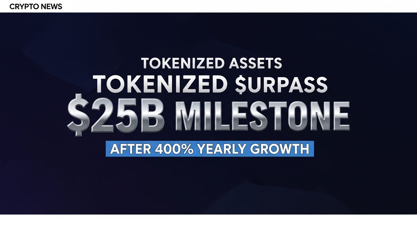 Tokenized Assets Surpass $25B Milestone After 400% Yearly Growth