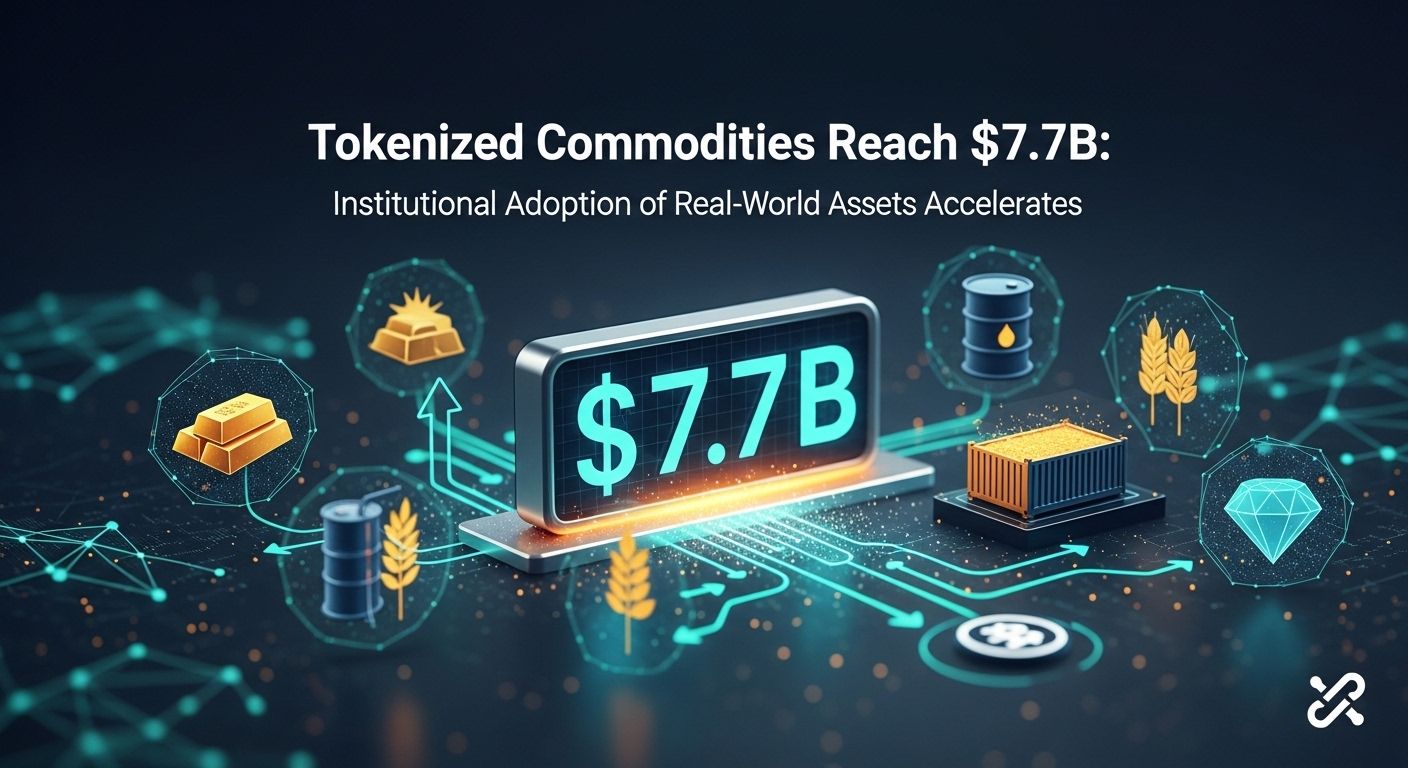 Tokenized Commodities Reach $7.7B — Institutional Adoption of Real-World Assets Accelerates