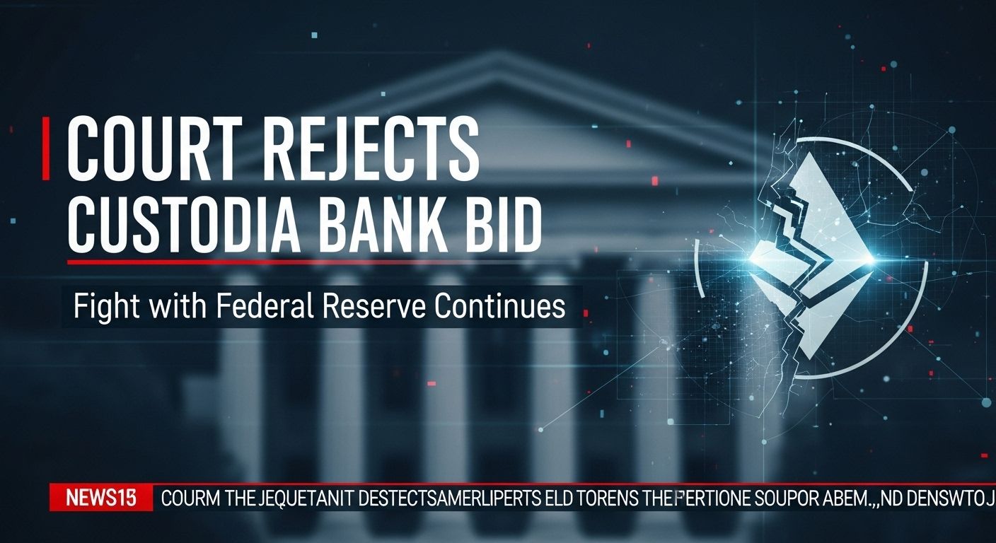 US Court Rejects Custodia Bank Bid in Fight With Federal Reserve