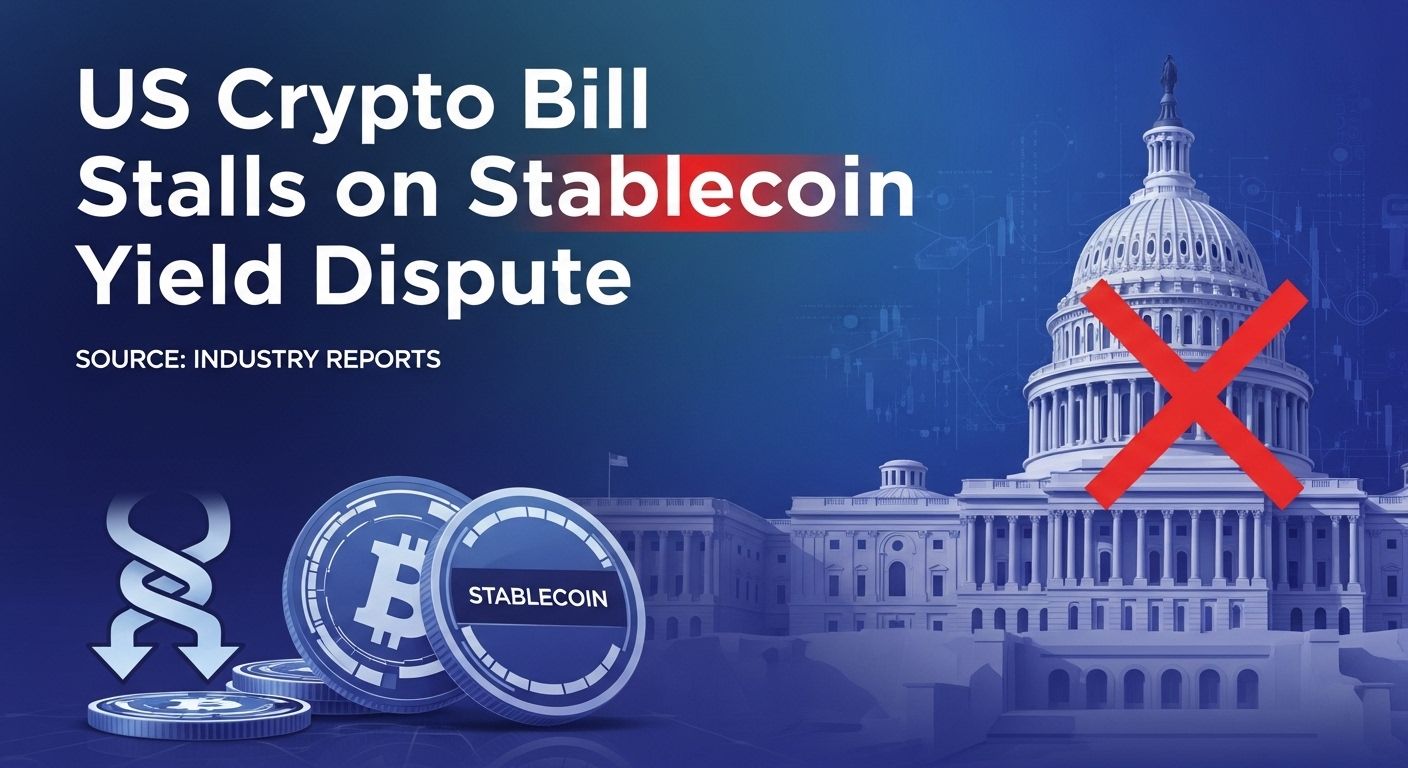 US crypto bill stalls on stablecoin yield dispute