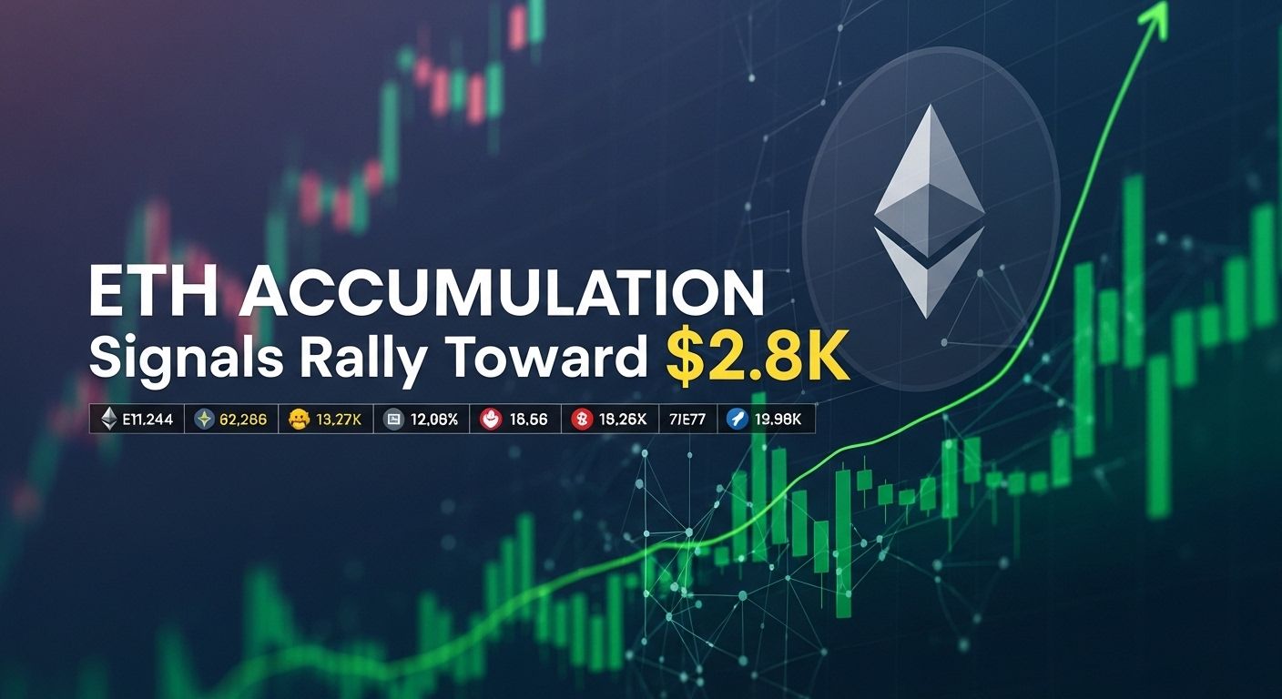 Why Ethereum accumulation signals potential rally toward $2.8K