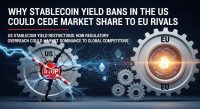Why stablecoin yield bans in the US could cede market share to EU rivals