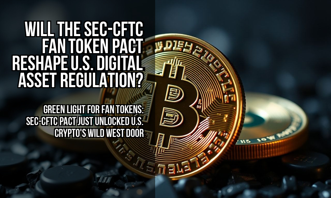 Will the SEC-CFTC Fan Token Pact Reshape U.S. Digital Asset Regulation?