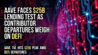 Aave faces $25B lending test as contributor departures weigh on DeFi