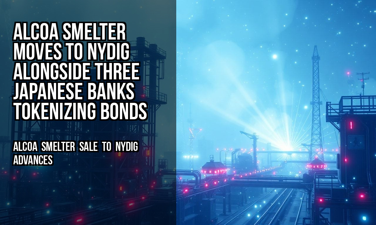 Alcoa Smelter Moves to NYDIG Alongside Three Japanese Banks Tokenizing Bonds