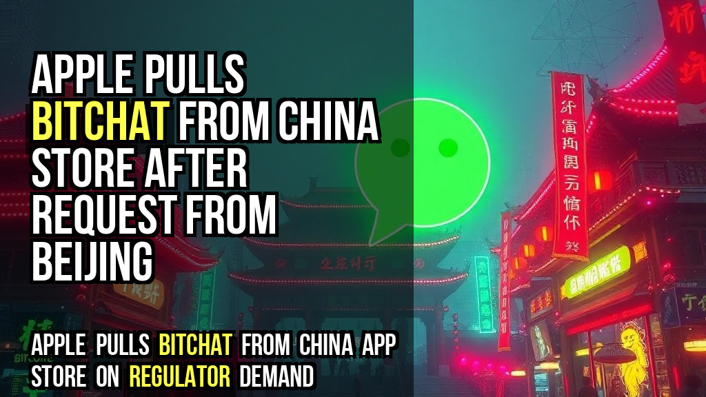 Apple pulls Bitchat from China store after request from Beijing