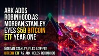 ARK Adds Robinhood as Morgan Stanley Eyes $5B Bitcoin ETF Year One
