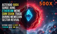 ASTEROID 500X Surge Joins Ethereum Meme Coin $500K Trade During Memecoin Sector Revival