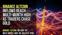 Binance altcoin inflows reach multi-month high as traders chase gold