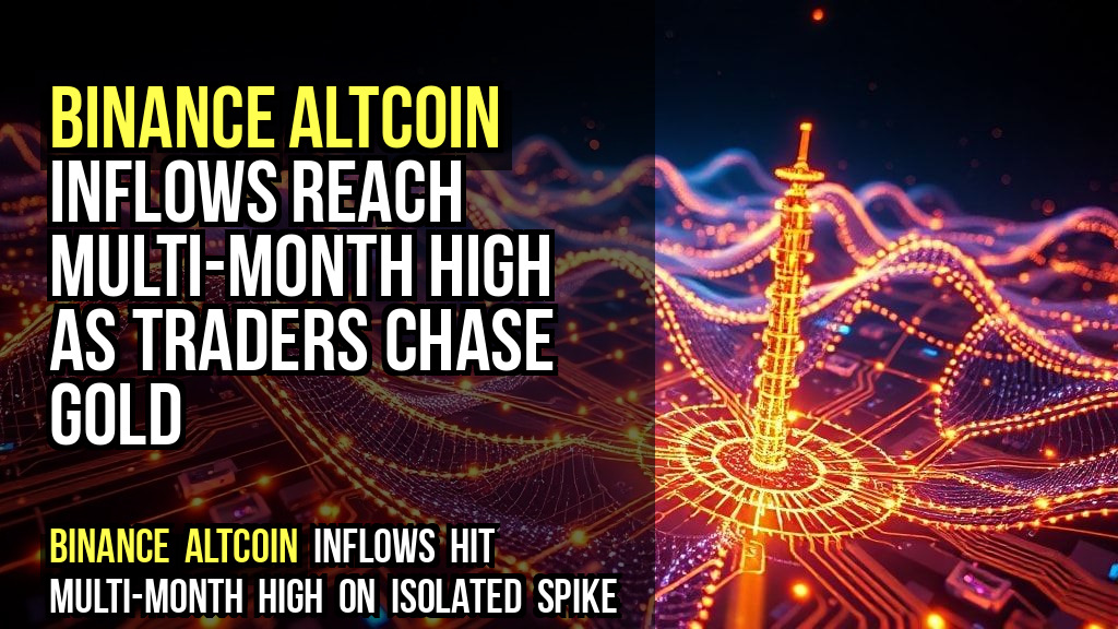 Binance altcoin inflows reach multi-month high as traders chase gold