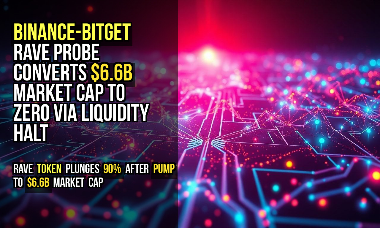 Binance-Bitget RAVE Probe Converts $6.6B Market Cap to Zero via Liquidity Halt