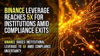 Binance leverage reaches 5x for institutions amid compliance exits