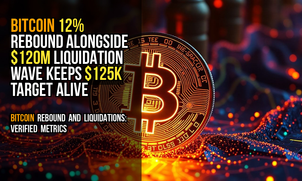 Bitcoin 12% Rebound Alongside $120M Liquidation Wave Keeps $125K Target Alive