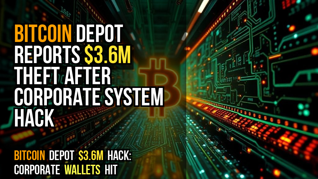 Bitcoin Depot reports $3.6M theft after corporate system hack
