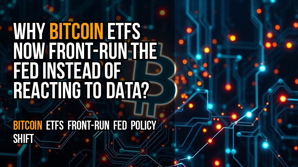Why Bitcoin ETFs now front-run the Fed instead of reacting to data?
