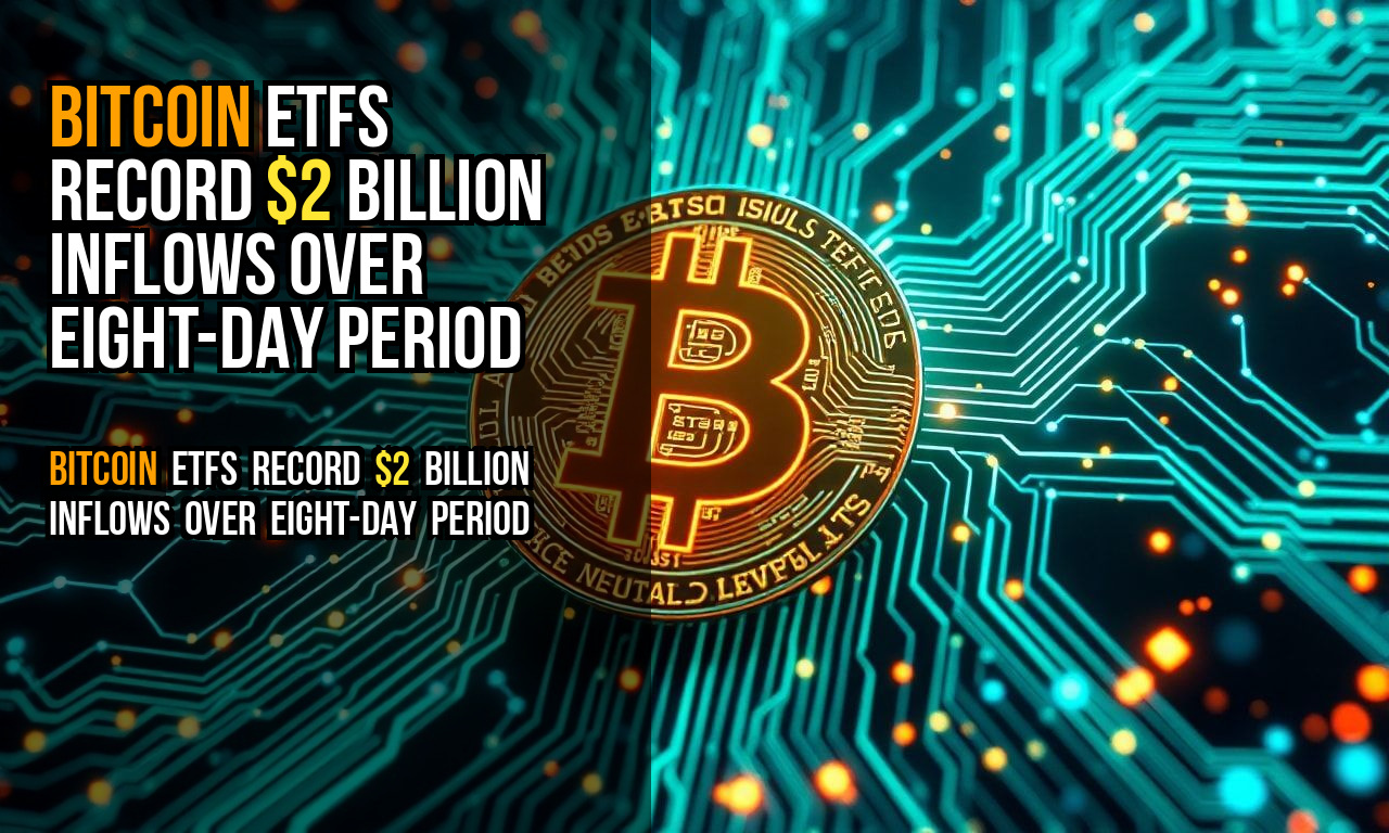 Bitcoin ETFs Record $2 Billion Inflows Over Eight-Day Period