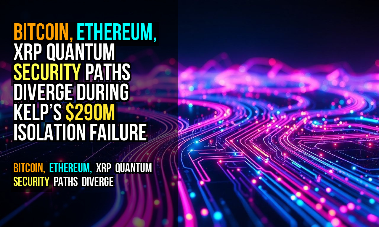 Bitcoin, Ethereum, XRP Quantum Security Paths Diverge During Kelp’s $290M Isolation Failure