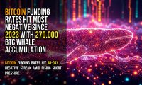 Bitcoin Funding Rates Hit Most Negative Since 2023 With 270,000 BTC Whale Accumulation