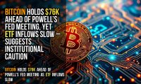 Bitcoin holds $76K ahead of Powell’s Fed meeting, yet ETF inflows slow – suggests institutional caution