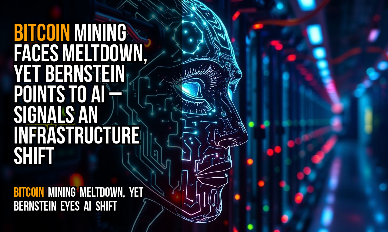 Bitcoin mining faces meltdown, yet Bernstein points to AI – signals an infrastructure shift