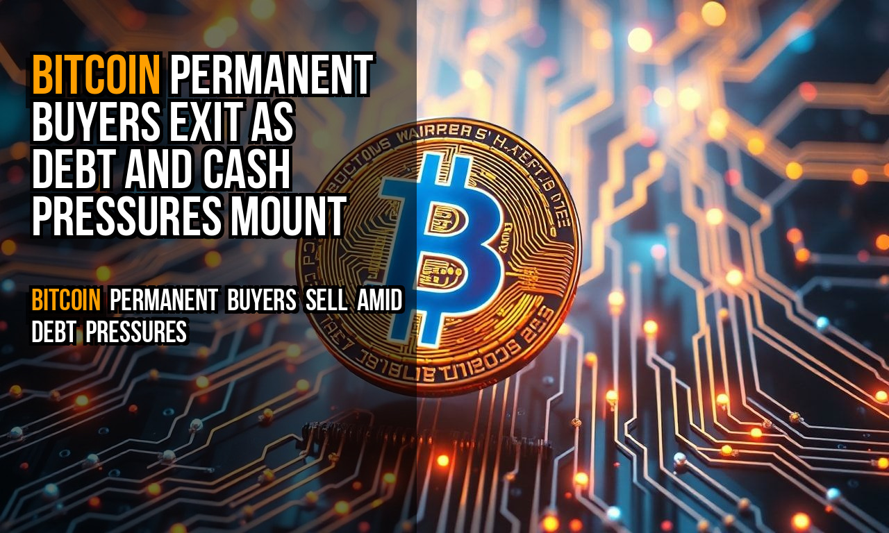 Bitcoin permanent buyers exit as debt and cash pressures mount