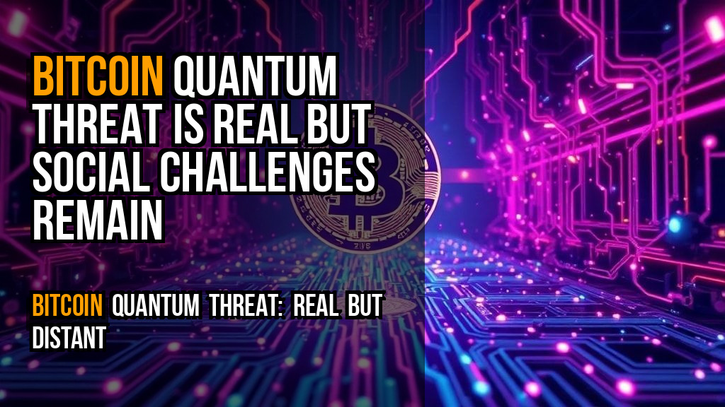 Bitcoin quantum threat is real but social challenges remain