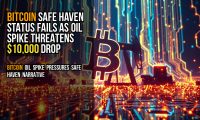 Bitcoin safe haven status fails as oil spike threatens $10,000 drop