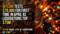 Bitcoin tests $70,000 for first time in April as liquidations top $75M