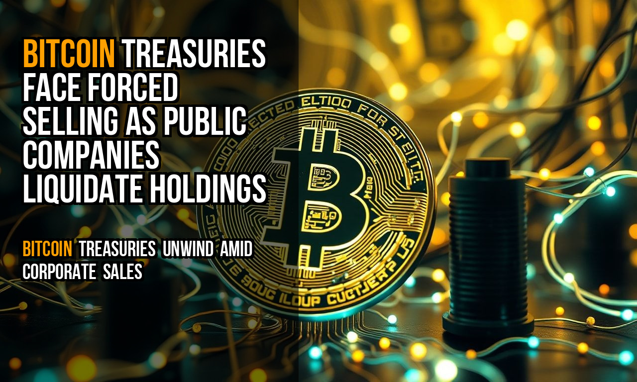 Bitcoin Treasuries Face Forced Selling as Public Companies Liquidate Holdings