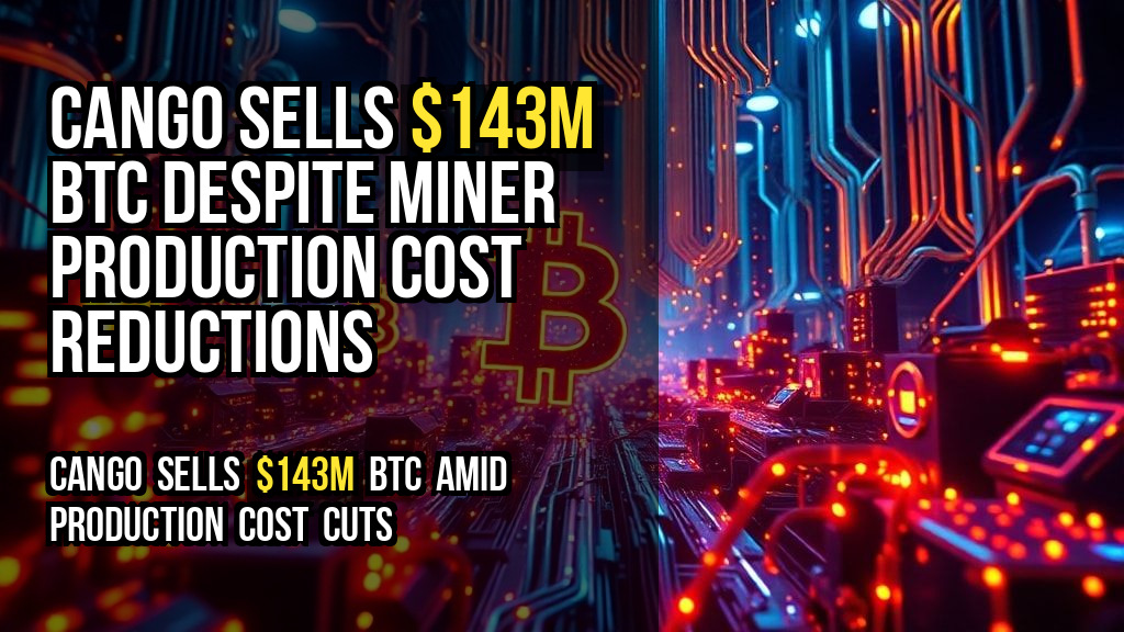 Cango Sells $143M BTC Despite Miner Production Cost Reductions