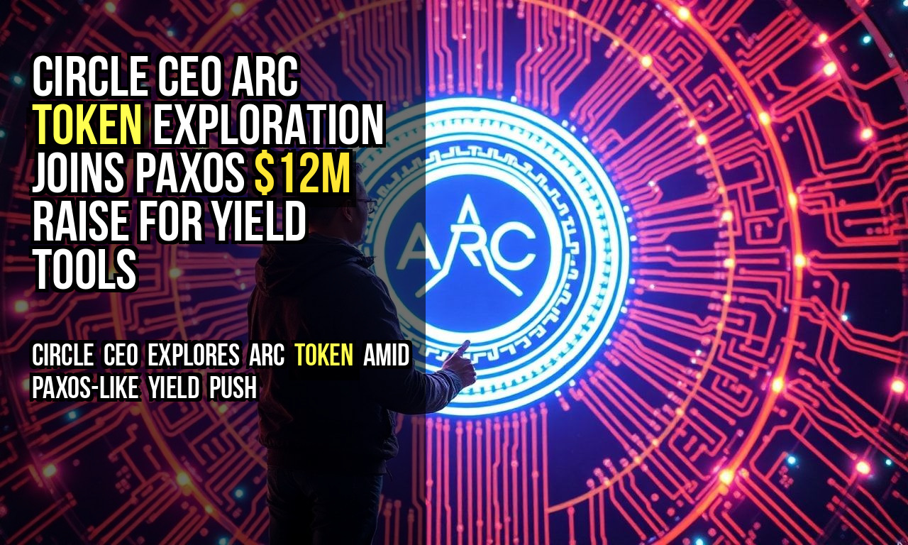 Circle CEO Arc Token Exploration Joins Paxos $12M Raise for Yield Tools
