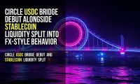 Circle USDC Bridge Debut Alongside Stablecoin Liquidity Split Into FX-Style Behavior