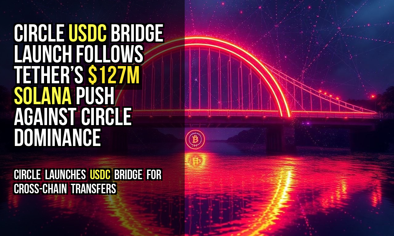 Circle USDC Bridge Launch Follows Tether’s $127M Solana Push Against Circle Dominance