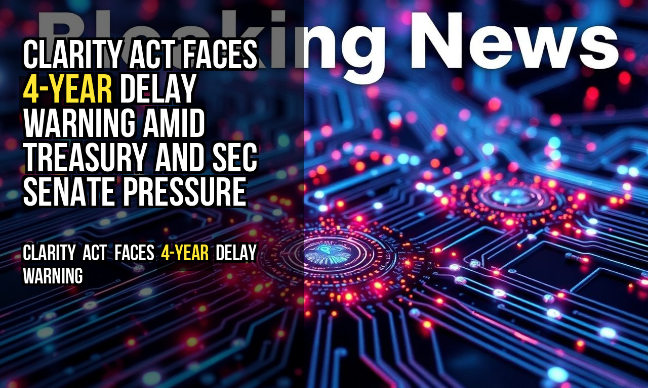 CLARITY Act Faces 4-Year Delay Warning Amid Treasury and SEC Senate Pressure