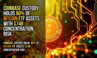 Coinbase Custody Holds 80% of Bitcoin ETF Assets With $74B Concentration Risk