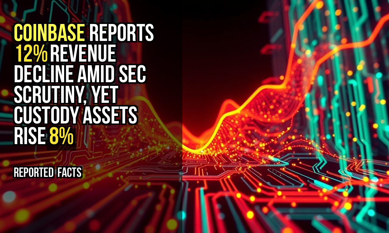 Coinbase reports 12% revenue decline amid SEC scrutiny, yet custody assets rise 8%