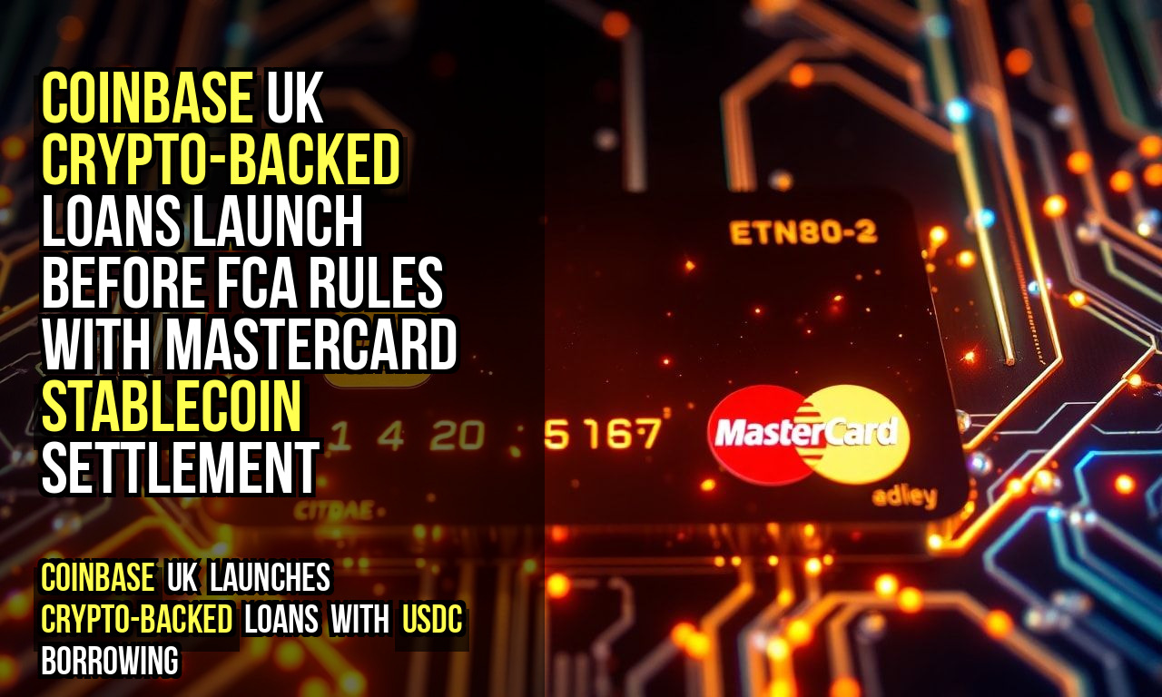 Coinbase UK Crypto-Backed Loans Launch Before FCA Rules With Mastercard Stablecoin Settlement