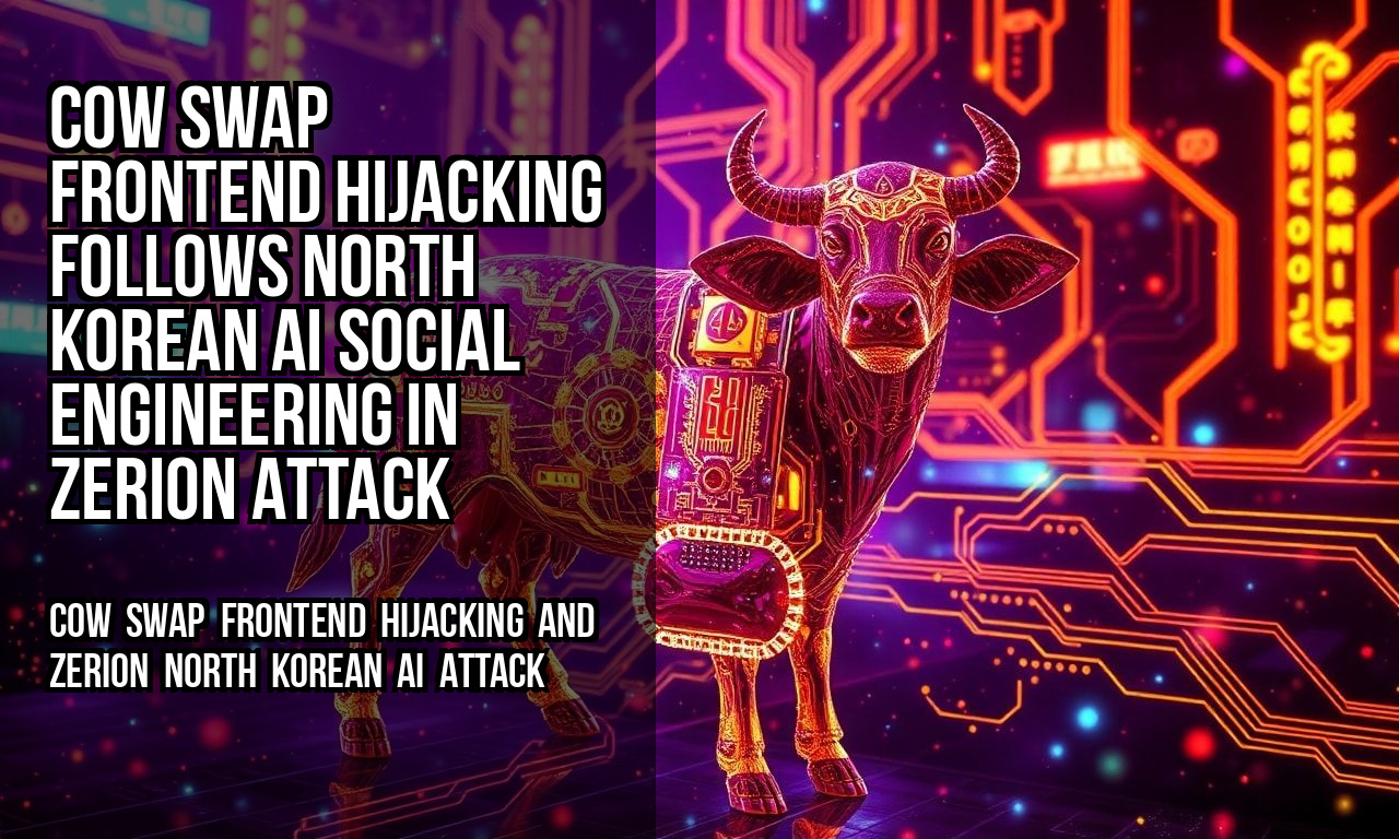 CoW Swap Frontend Hijacking Follows North Korean AI Social Engineering in Zerion Attack