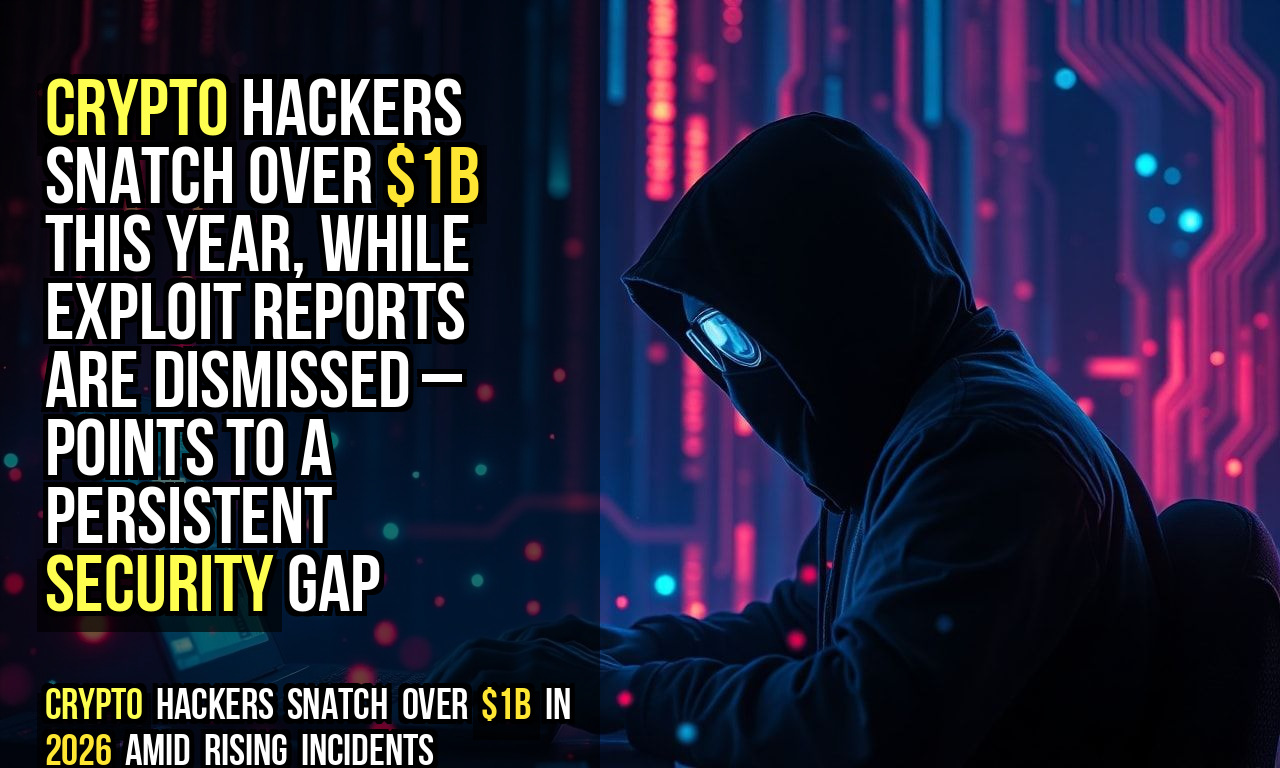 Crypto hackers snatch over $1B this year, while exploit reports are dismissed – points to a persistent security gap