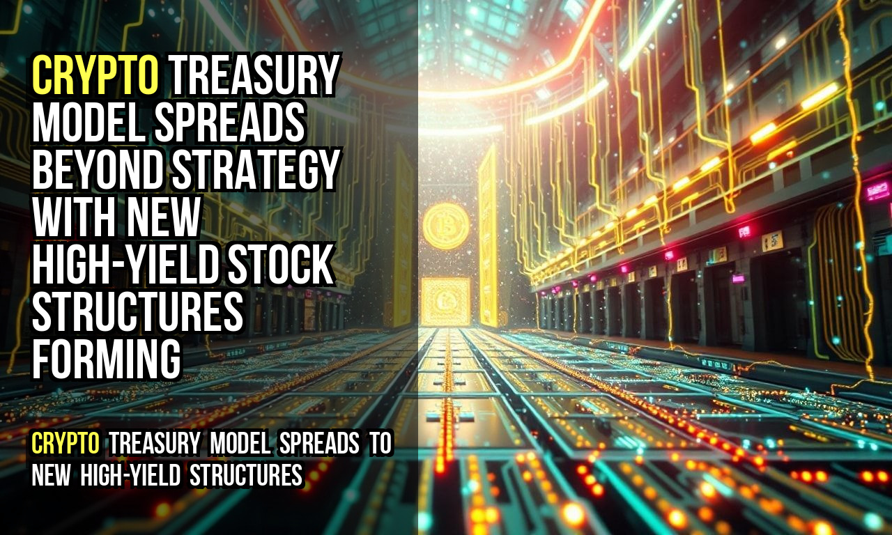 Crypto Treasury Model Spreads Beyond Strategy With New High-Yield Stock Structures Forming