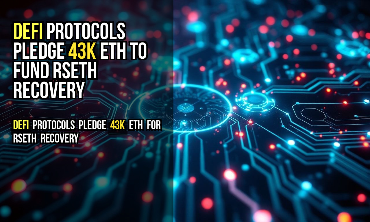 DeFi Protocols Pledge 43K ETH to Fund rsETH Recovery