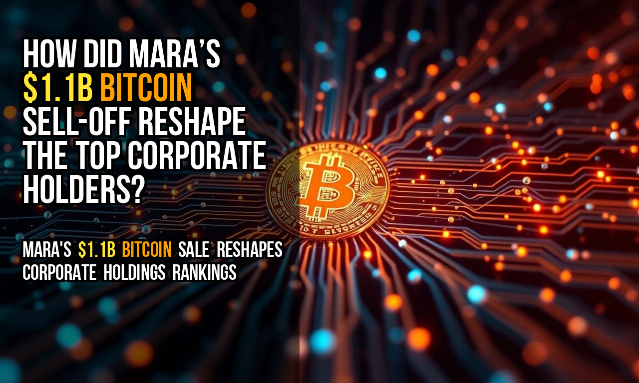 How Did MARA’s $1.1B Bitcoin Sell-Off Reshape the Top Corporate Holders?