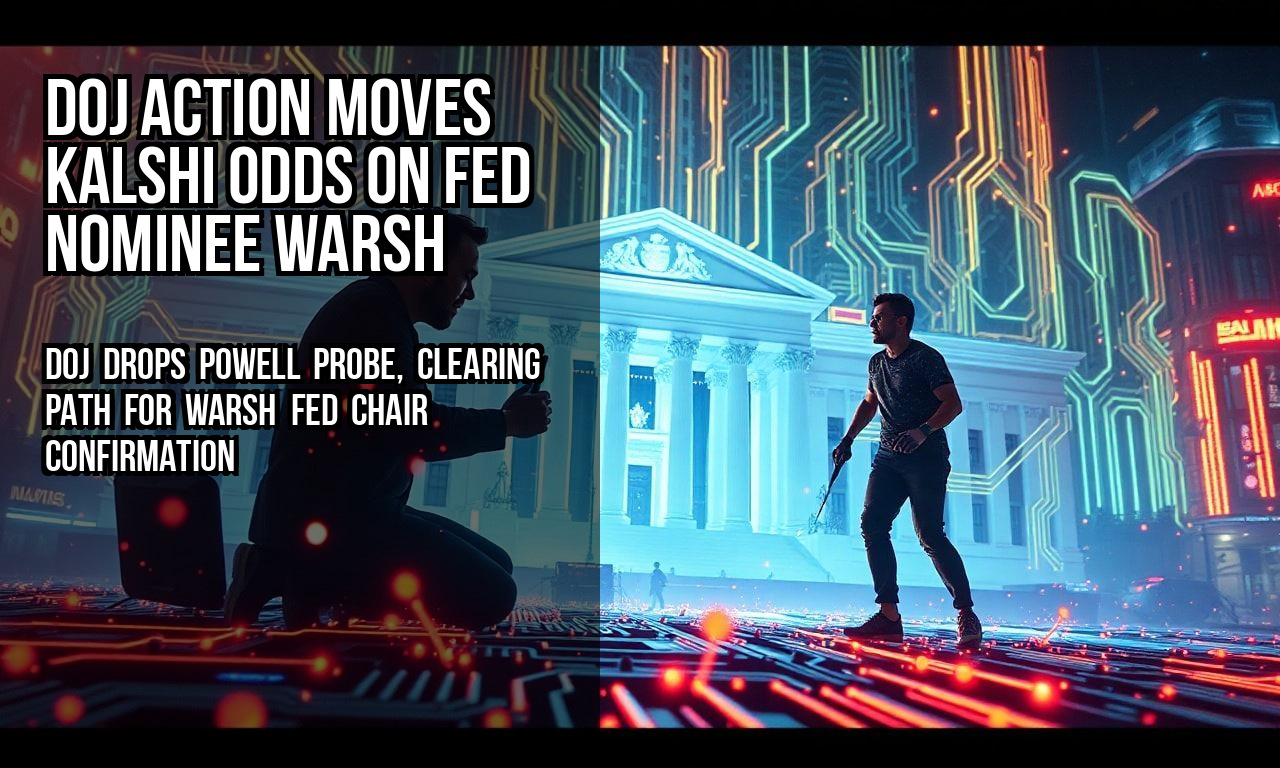 DOJ Action Moves Kalshi Odds on Fed Nominee Warsh