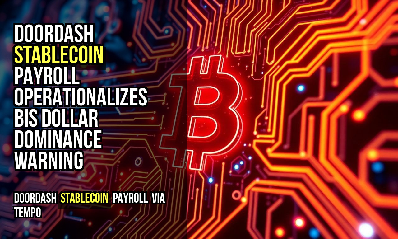 DoorDash Stablecoin Payroll Operationalizes BIS Dollar Dominance Warning
