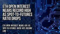 ETH open interest nears record high as spot-to-futures ratio drops