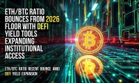 ETH/BTC Ratio Bounces From 2026 Floor With DeFi Yield Tools Expanding Institutional Access