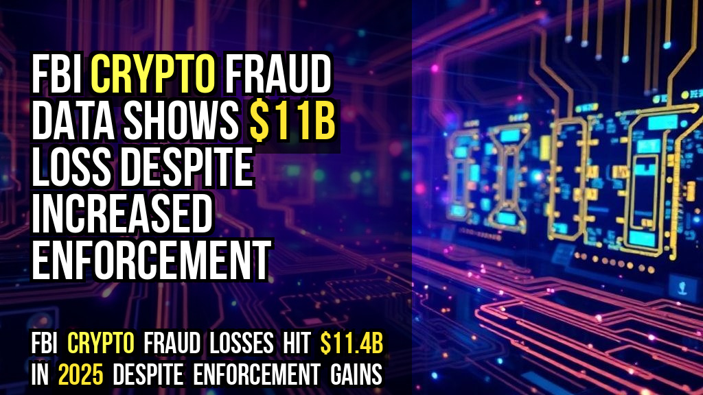 FBI crypto fraud data shows $11B loss despite increased enforcement